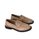 Foreign trade large size export women's loafers low heel small single shoes European and American fashion lazy Maillard color
