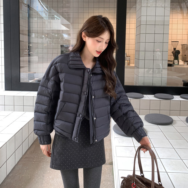 Rain, rain and snow light rib down jacket women's short 2025 new