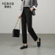 Yalida Laisel cotton straight-leg pants for women spring and summer casual pants 2025 new women's pants small cigarette pants
