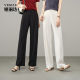 Yalida cool pants casual suit pants for women 2025 summer new white pants straight pants narrow version wide-leg pants