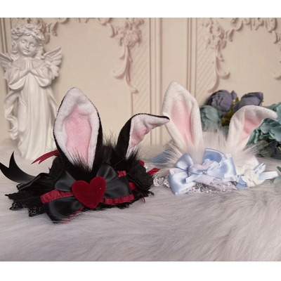 taobao agent Original homemade lolita element rabbit ears small hats soft girl Lolita style hand work