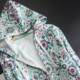 Pure cotton thick soft knitted print hooded zipper sweatshirt for women long-sleeved cardigan floral jacket large size spring and autumn