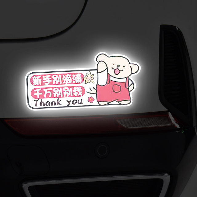 Creative car internship stickers for female drivers on the road ...