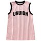 Black pink fake two -piece sports suspender vest Female wearing loose and thin design sensation, sleeveless shoulder top

