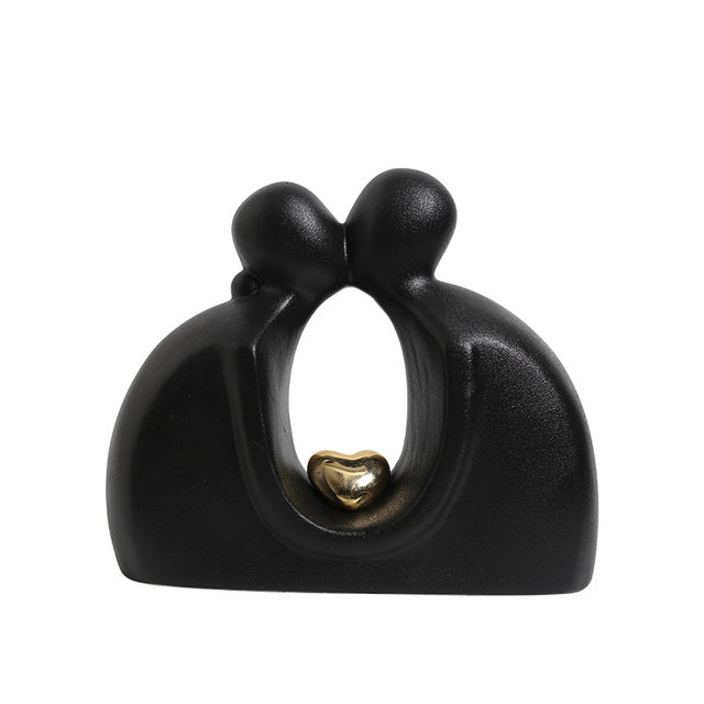 Abstract Art Kissing Couple Character Ornament Home Living Room Entrance Desktop TV Cabinet Decoration Creative Gift