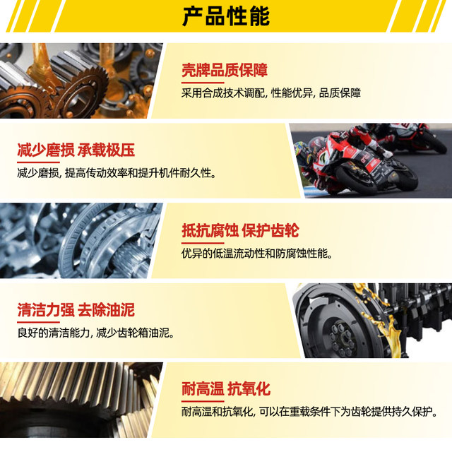 Shell Prince Aid Scooter Motorcycle Gear Oil 80W90 Transmission Oil LA Cracked Qiaoge UU/UY125