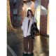 Adan Green Fruit Collar Double-Side Woolen Coat 2024 Winter Loose Temperament Versatile Short Woolen Woolen Coat Women

