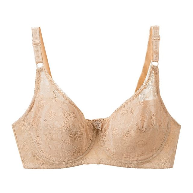 High school student underwear female pure cotton defense soft steel ring setting bras large size, big size, chest adult bra

