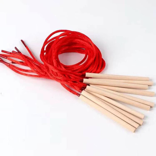 Wiring beaded building blocks toys wiring nylon rope kindergarten handmade materials typing shoelaces braided rope color lines