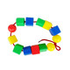 Wiring beaded building blocks toys wiring nylon rope kindergarten handmade materials typing shoelaces braided rope color lines