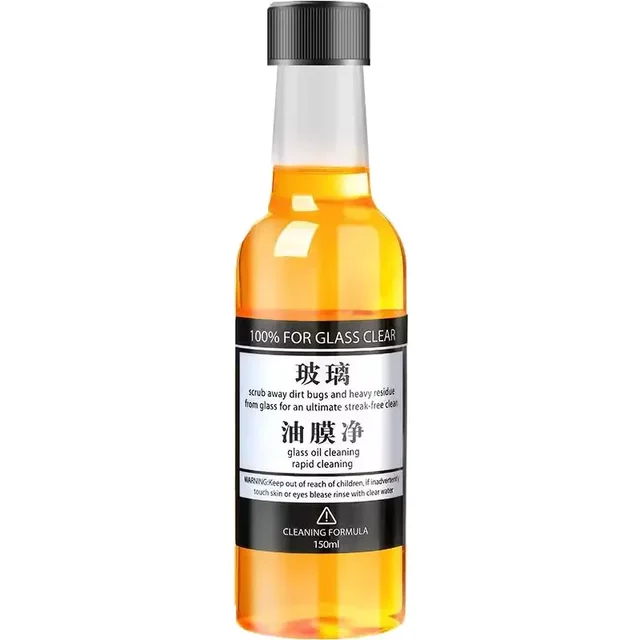 Automobile glass oil film net strength removal oil film windshield cleaner oil stain removal rainproof mist removal oil film agent