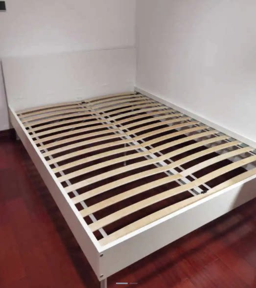 IKEA domestic purchasing agent Buvara double single bed small apartment bed frame simple rental room single apartment