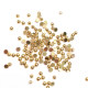 Solid semicircular colorless nail art jewelry electroplating color-retaining real gold rivet metal nest nail phototherapy nail patch