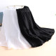 2024 Spring and Summer New Black Slimming Versatile Cake Skirt High Waist Large Size A-Line Long Skirt Pleated Skirt Umbrella Skirt