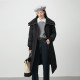 Ailei winter fashion down jacket imitation lamb fur collar long thickened over-knee duck down jacket