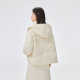 Ailei's new down jacket can be removed from hat and warm duck down bread jacket fashionable and versatile sweet women's jacket