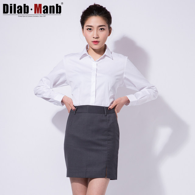 Dimen Western skirt women's summer professional formal dress commuting OL gray western skirt one-step skirt mid-length skirt interview work skirt