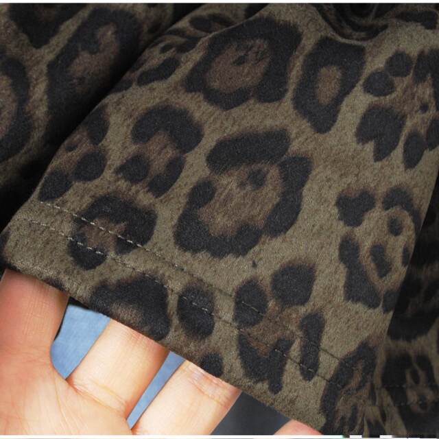 Pumping rope with hot girl ruffled puffy skirt women autumn and winter anti -suede high -waist skirt leopard cake skirt
