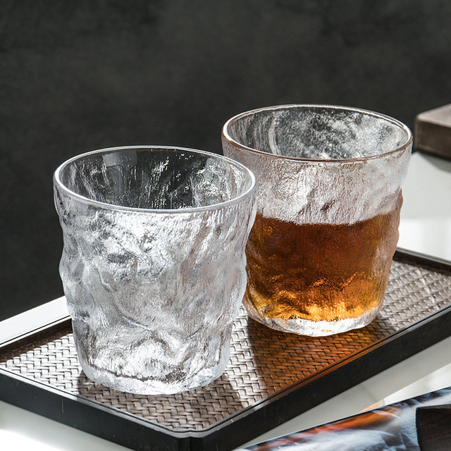 Glass Cup Tea Cup Coffee Cup Fruits Beer Cup Wine Wine Graphite Glacier Cup INS Drink Water Cup
