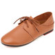 2025 New Spring Flat Shoes Genuine Leather Casual Small Leather Shoes Pregnant Women Soft Sole Mom Flat Heels Large Size Women's Shoes