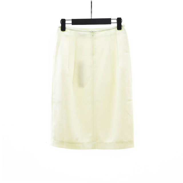 Spring and summer style high-end brand Mu L temperament mid-length skirt high-waist commuter zipper mid-skirt 8201326
