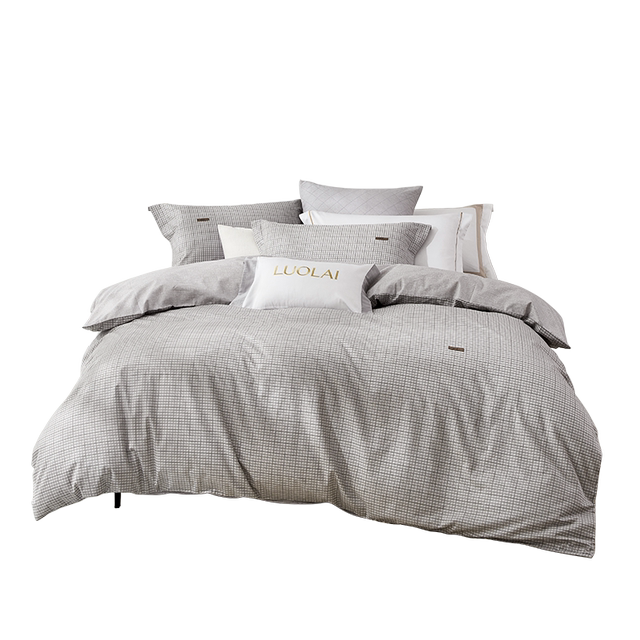 Luolai Home Textile Pure Cotton Full Cotton Student Dormitory Single Quilt Cover Single 100% Cotton Disassembled Double Household
