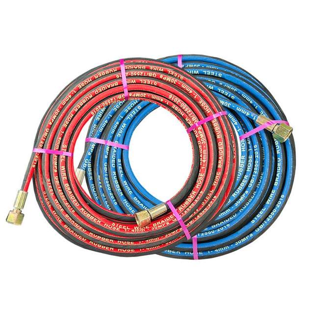 High -pressure steel filament oxygen pipe acetainer pipe 4mm welded and cutting gas cutting gas with 6mm anti -frozen abrasion resistance and air -resistant air pipe
