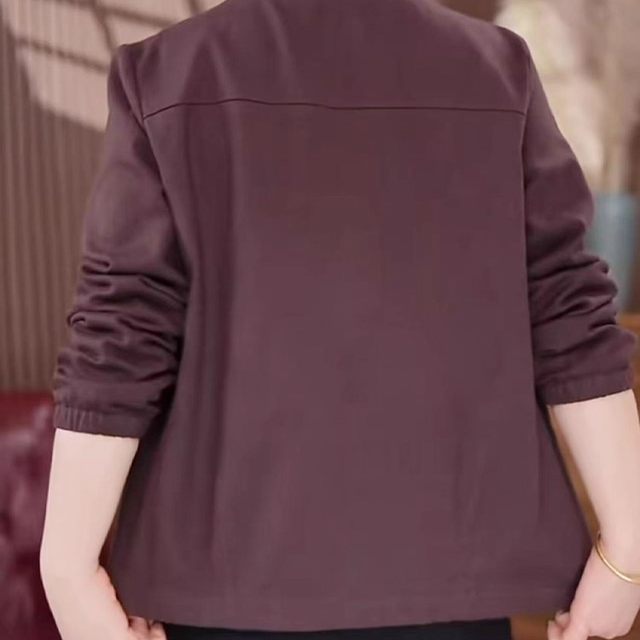 
Casual Solid Color Washed Denim Jacket 2025 Autumn New Fashion Versatile Mother's Wear Large Size Age Reduction Cardigan B3