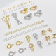 14K18K gold color-keeping basic material DIY bracelet finishing accessories 9-character needle opening ring lobster buckle extension chain