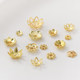 14K18K Bag Golden Flower Beads Todk Hat Handmade DIY bracelet necklace head jewelry material pearl septum accessories
