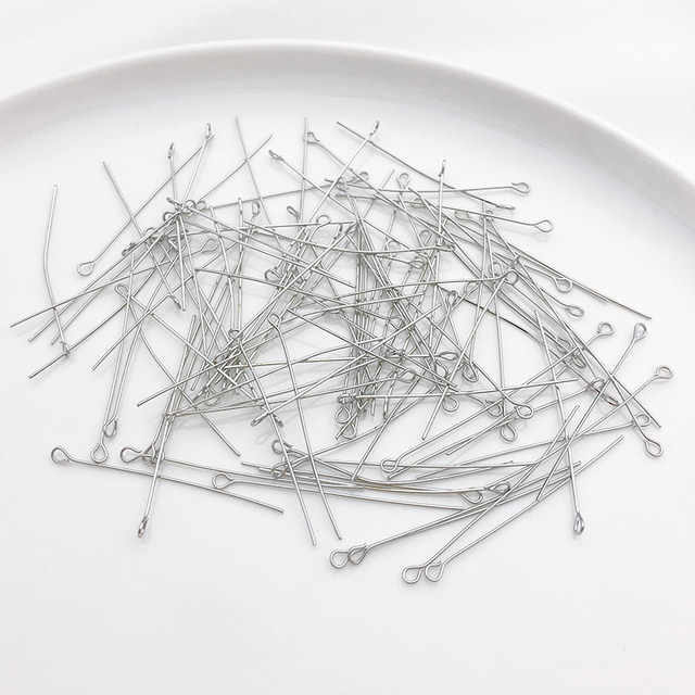 14K18K gold-filled color-preserving 9-character needle beading needle 9-pin handmade diy earrings earrings earrings material accessories 100 pieces