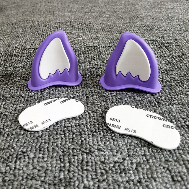 Electric vehicle helmet decoration motorcycle fox cat ears cute accessories bear ears personalized stickers half helmet decoration