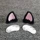 Electric vehicle helmet decoration motorcycle fox cat ears cute accessories bear ears personalized stickers half helmet decoration