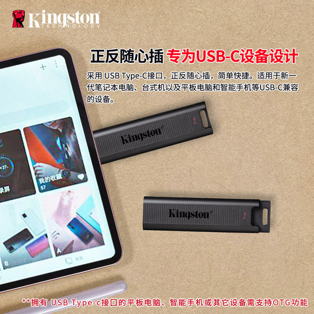 Kingston 1T USB flash drive 256G Type-C USB flash drive DTMAXA high ...