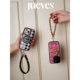 
JUEVES Thursday 'Holiday Love' retro creative women's design mobile phone wrist strap lanyard pendant leather