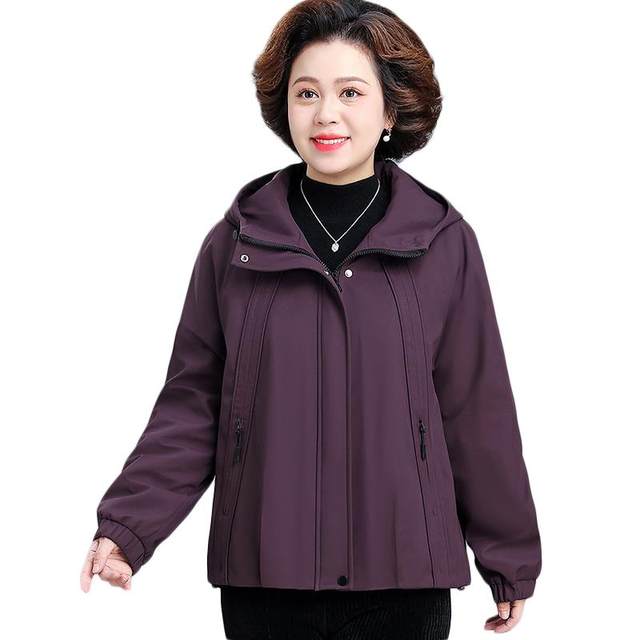 Middle-aged mother's winter clothing plus velvet thickened parka jacket middle-aged and elderly women's autumn and winter style warm cotton jacket