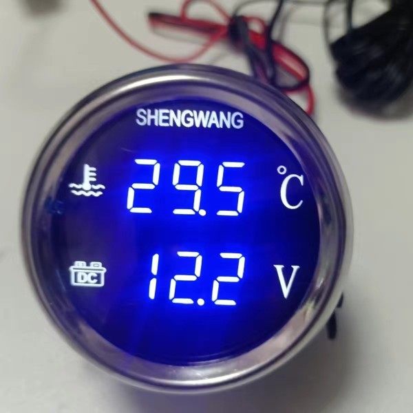 Renqian 12V/24V universal circular agricultural machinery and automobile intelligent high-precision electronic water temperature voltage integrated combination table