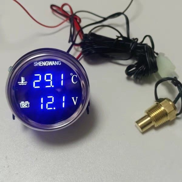 Renqian 12V/24V universal circular agricultural machinery and automobile intelligent high-precision electronic water temperature voltage integrated combination table