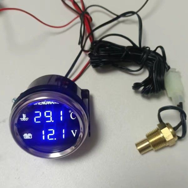 Renqian 12V/24V universal circular agricultural machinery and automobile intelligent high-precision electronic water temperature voltage integrated combination table