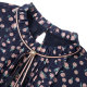 
NAERSI/Narsi bow polka dot chiffon French shirt for women autumn long-sleeved ladies top