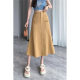 2025 popular denim high-waist retro fishtail skirt for women in summer new slim mid-length skirt lazy trendy