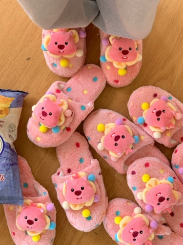 Милые демисезонные тапочки, демисезонная обувь, подарок на день рождения