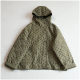 Autumn and winter quilted quilted printed hooded retro cotton coat. Loose and versatile Japanese style loose short warm cotton coat.