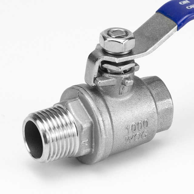 304/316 stainless steel two-piece internal and external thread ball valve two-piece manual internal and external thread ball valve 4 minutes 6 minutes 1 inch