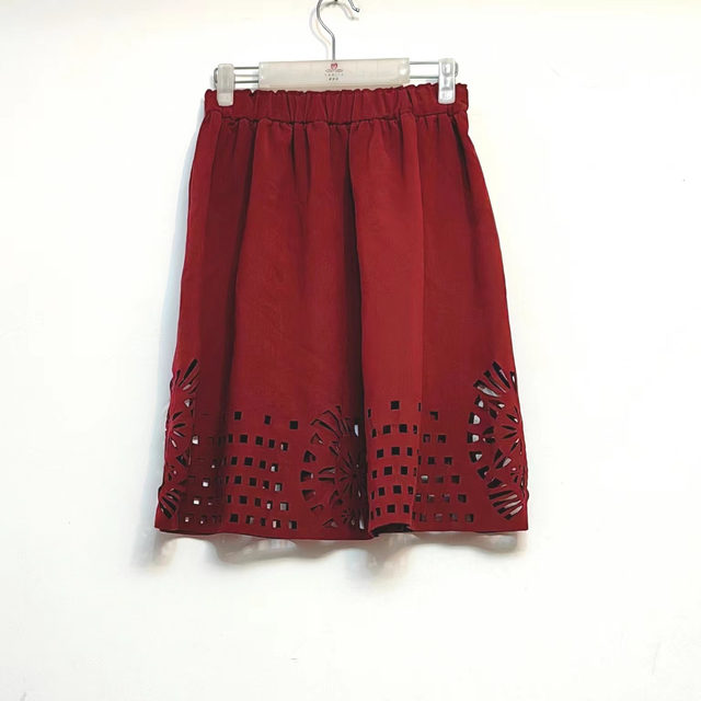 Masi/Mujia Skirt Collection A-version mid-length skirt 2025 spring and autumn summer women's hip-covered skirt flared skirt mulberry silk cotton
