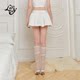 ALazyPig puffy A-line short skirt for women in summer decoration body sweet and cute solid color princess style miniskirt