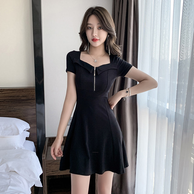Hepburn style pure A-line dress 2025 new style for women with small ...
