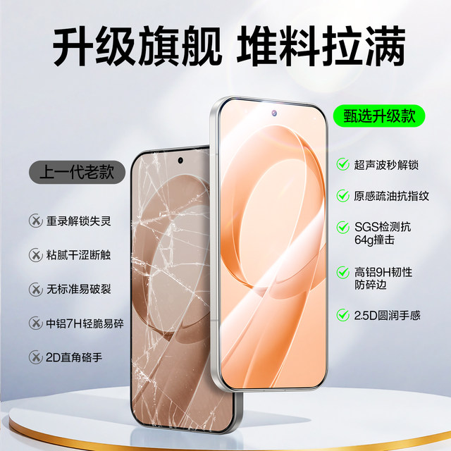 Flash magic suitable for Redmi k90 tempered film Redmi k90promax mobile phone film ultrasonic second unlock redmi champion version new anti-peep protection frosted Xiaomi full screen sticker blue light high definition anti-