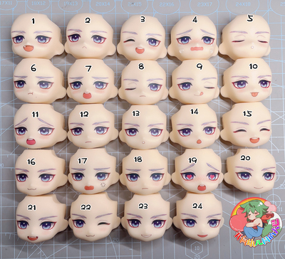 taobao agent [Edmont] New World Carnival Edmont GSC clay water sticker face OB11 replacement