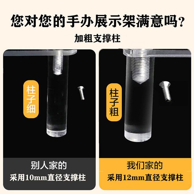 Heightened Acrylic Ladder Display Rack Blind Box Figure Storage Rack Bubble Mart Storage Customized Multi-layer Display Rack